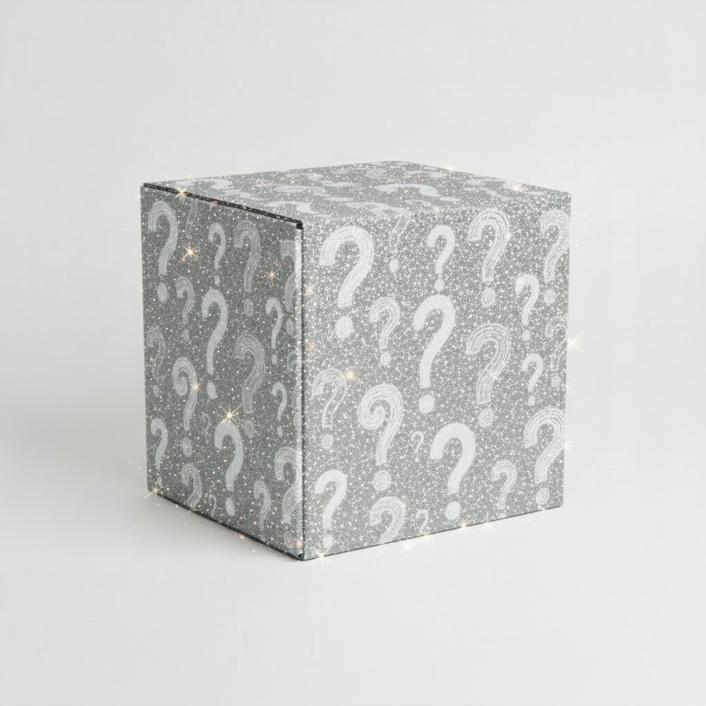 Silver Sparkly Mystery Box